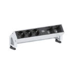 Bachmann Desk 2 power extension 0.2 m 3 AC outlet(s) Black, White