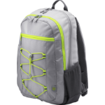 HP 39.62 cm (15.6") Active Backpack (Grey/Neon Yellow)