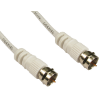 Cables Direct Coaxial F 0.5m coaxial cable White