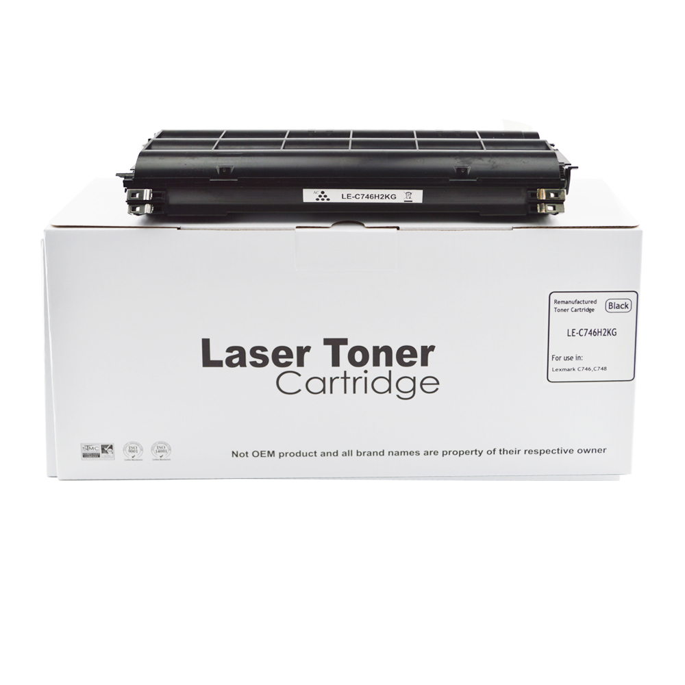 Image of CTS Wholesale Remanufactured Lexmark C746 High Yld. Black Toner C746H2
