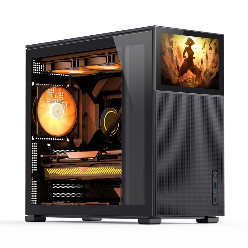 JNB Jonsbo D41 MESH Screen ATX Case, Tempered Glass - black
