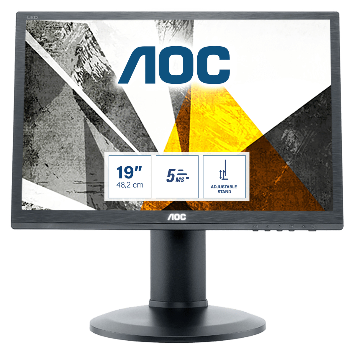 AOC 0 Series I960PRDA LED display 48.3 cm (19") 1280 x 1024 pixels SXGA LCD Black