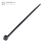 CONNEkT Gear Plastic Cable Ties (High Tensile Strength) 100 x 2.5mm - Pack of 100 Black