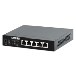 Intellinet 5-Port 2.5G Ethernet PoE+ Switch Four PSE PoE+ Ports, 10/100/1000/2500 Mbps on all Ports, 55 W PoE Power Budget, Unmanaged, Desktop Format, Wall-mount Option