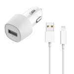 2GO 797252 oplader voor mobiele apparatuur Wit Auto