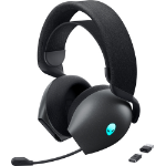 DELL Alienware Tri-Mode Wireless Gaming Headset AW725H - Headset - full size - Bluetooth / 2.4 GHz radio frequency - wireless, wired - 3.5 mm jack - Dark Side of the Moon