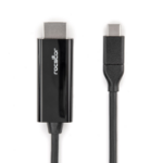 Rocstor Y10C293-B1 video cable adapter 70.9" (1.8 m) USB Type-C HDMI Black
