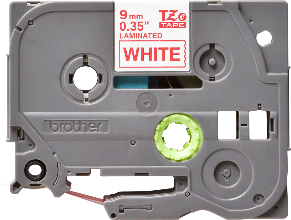 Brother TZE-222 DirectLabel red on white Laminat 9mm x 8m for Brother P-Touch TZ 3.5-18mm/6-12mm/6-18mm/6-24mm/6-36mm