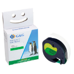 G&G 15578 labelprinter-tape Zwart op groen 91224