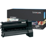 Lexmark C7722KX Toner cartridge black, 15K pages/5% for Lexmark C 772