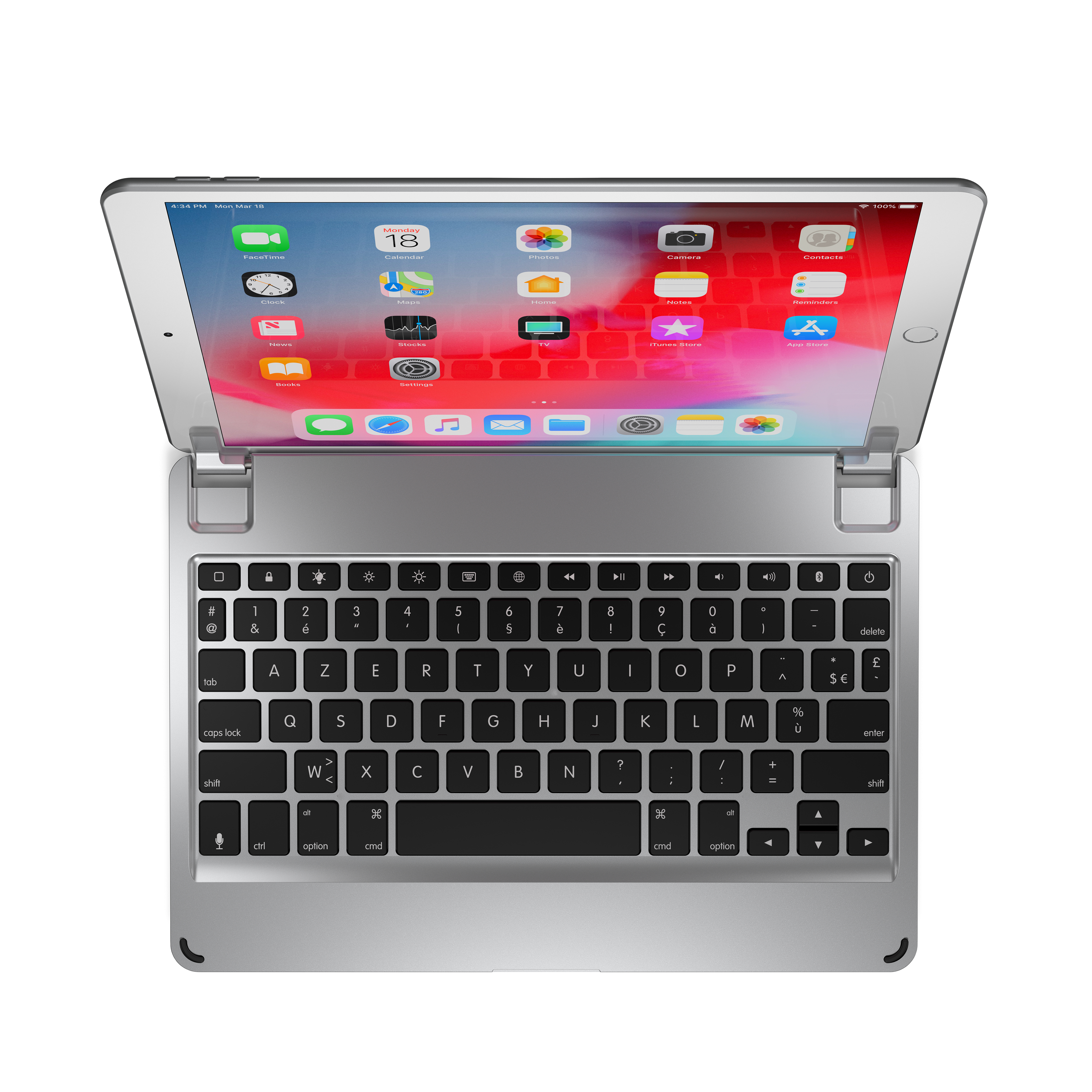 Brydge BRY8001-BF mobile device keyboard Silver Bluetooth ERTY French