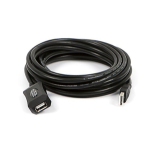 Monoprice USB 2.0 M/F, 5m USB cable USB A Black