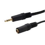 connektgear 3m 3.5mm Stereo Jack Audio Extension Cable - Male to Female - Gold Connectors