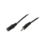 LogiLink 3.5mm - 3.5mm, 5m audio cable Black
