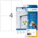 HERMA 4576 self-adhesive label Removable White 80 pc(s)