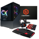 CyberPower Amethyst AMD Ryzen 5 5500 RTX 4060 16GB RAM 1TB SSD + 23.8" FHD Gaming Monitor