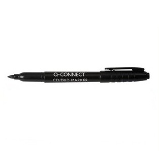 Q-CONNECT+KF02300+permanent+marker+Bullet+tip+Black+10+pc%28s%29
