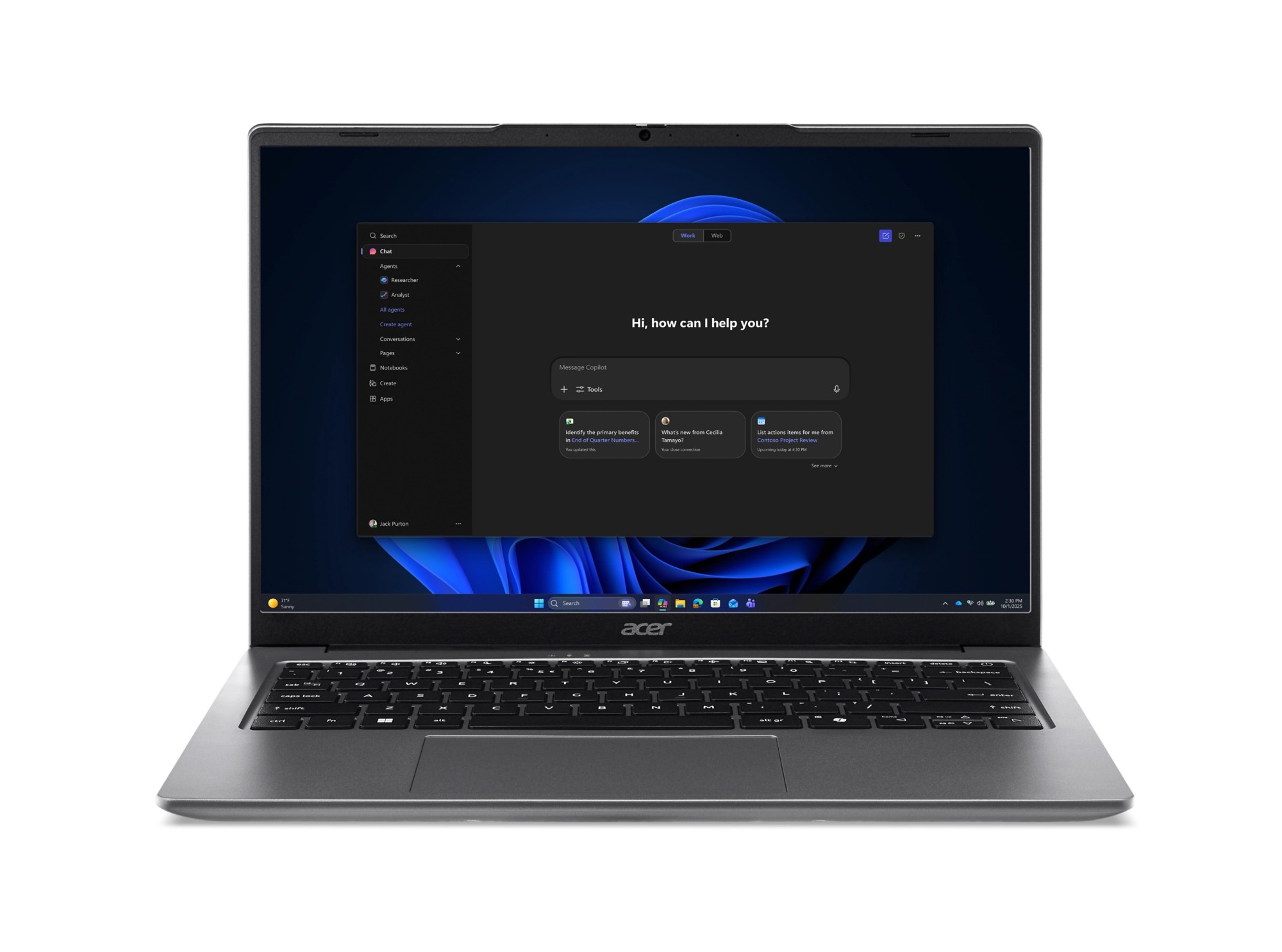 Acer Extensa 14 laptop (EXO14-72) - Intel Core Ultra 5, 8GB RAM, 512GB SSD, " WUXGA display, Windows 11
