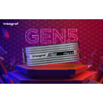 Integral 2TB - 2000GB SSD M.2 2280 NVME 2.0 PCIe Gen5 x4 R-12000MB/s W-10000MB/s IOPS R-1400K W-1400K TLC TBW 1400 WITH HEATSINK EDGE