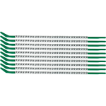 Brady SCN-09-U cable marker Black, White Nylon 300 pc(s)