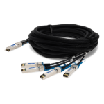 AddOn Networks JNP-QSFP-DACBO-7MA-AO InfiniBand/fibre optic cable 275.6" (7 m) QSFP+ 4x SFP+ DAC Black, Stainless steel