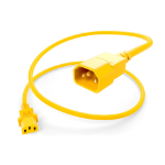 UNC PWCD-C13C14-15A-10F-YLW power cable Yellow 120" (3.05 m) C13 coupler C14 coupler