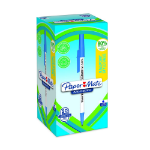 Papermate Paper Mate Kilometrico Ballpoint Pen Medium Point 1.0mm Blue 80% Recycled Plastic (Pack 50) - 2187702