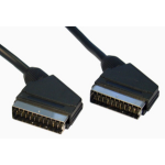 Cables Direct 2SS-01-075 SCART cable 0.75 m SCART (21-pin) Black