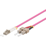 Goobay 95943 Glasvezel kabel 1 m LC OM4 Violet