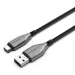 Cygnett CY4681PCUSA USB cable USB 2.0 1 m USB A USB C Black, Silver