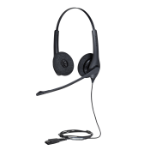 Jabra BIZ 1500 Duo QD Headset Wired Head-band Office/Call center Black