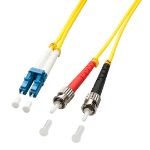 Lindy 3m LC/ST fibre optic cable Yellow