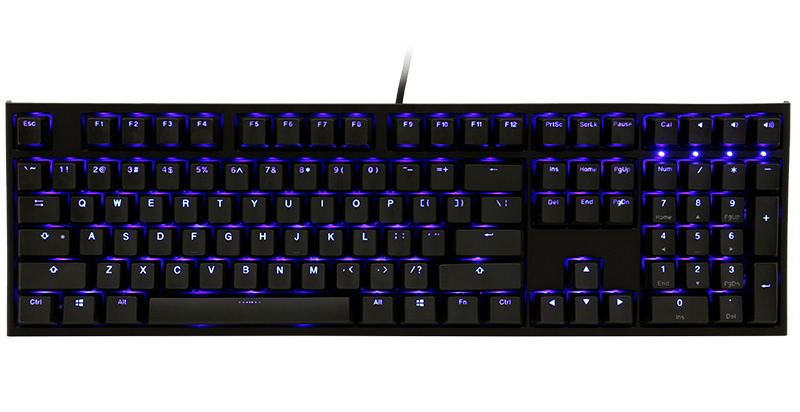 Image of Ducky One 2 Backlit keyboard USB German Black