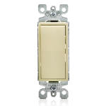 Leviton 5603-2I light switch Metal, Thermoplastic Ivory