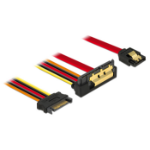 DeLOCK 85229 SATA cable 0.3 m SATA 7-pin SATA 22-pin Black