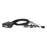 ATEN CS22D 2-Port USB DVI Cable KVM Switch with Remote Port Selector