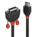 Lindy 3m HDMI to DVI Cable, Black Line