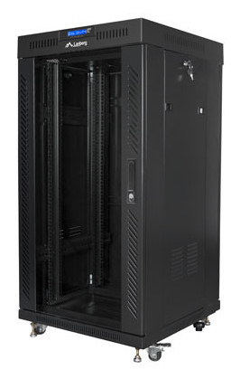 Lanberg FF01-6622-12BL rack cabinet 22U Freestanding rack Black