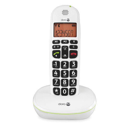 Image of Doro PhoneEasy 100w DECT telephone Caller ID White