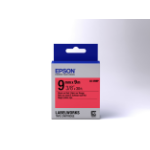 Epson Pastel Tape - LK-3RBP Pastel Blk/Red 9/9