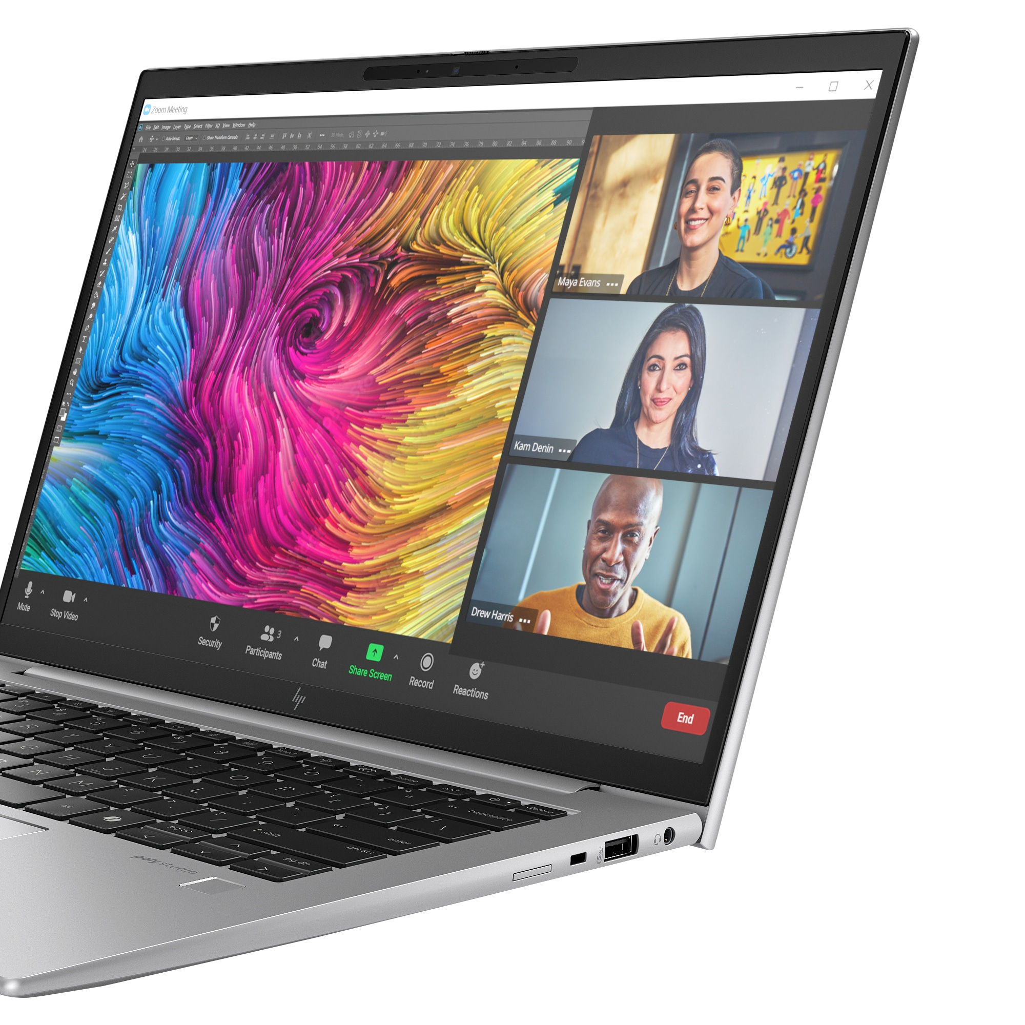 HP ZBook Firefly G11 AMD Ryzen 7 8840HS Mobile workstation 35.6 cm (14") WUXGA 16 GB DDR5-SDRAM 512 GB SSD Wi-Fi 6E (802.11ax) Windows 11 Pro Grey