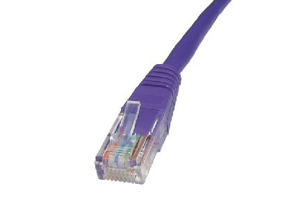 Cables Direct 5m Cat5e networking cable Violet