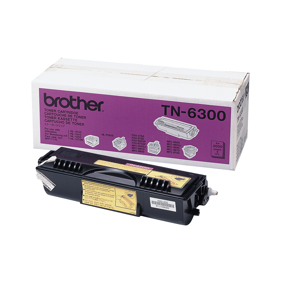 Image of Brother TN-6300 Toner-kit, 3K pages for Brother HL-1030