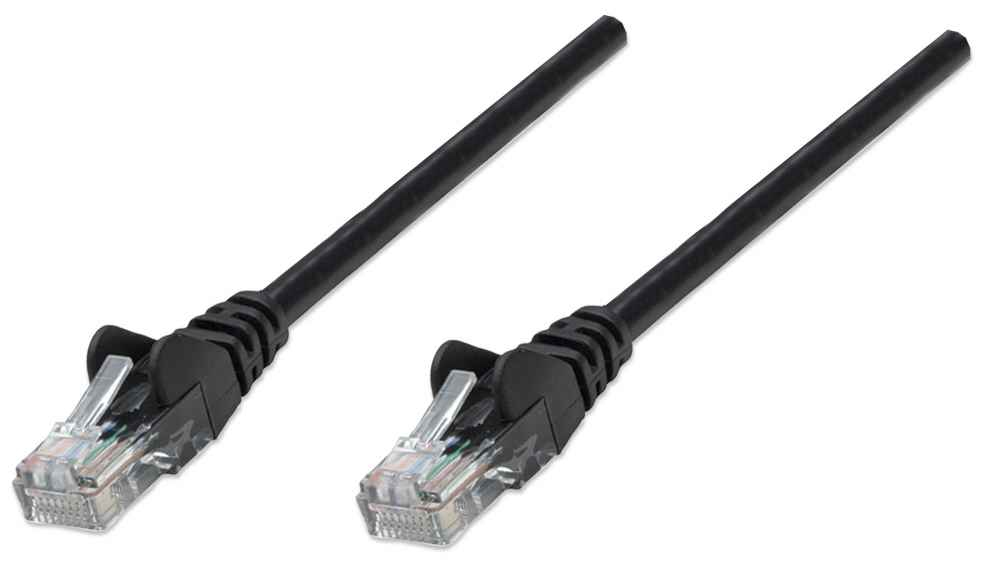 Image of Intellinet Network Patch Cable, Cat5e, 2m, Black, CCA, U/UTP, PVC,...