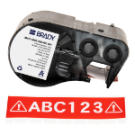 Brady M4C-1000-595-RD-WT printer label Red, White Self-adhesive printer label