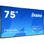 iiyama LH7510USHB-B1 Signage Display Digital signage flat panel 190.5 cm (75") LED 3000 cd/m² 4K Ultra HD Black 24/7