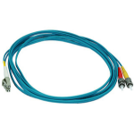Monoprice 6397 InfiniBand/fibre optic cable 118.1" (3 m) LC ST OFNR OM3 Aqua color, Blue