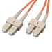 Tripp Lite N306-15M InfiniBand/fibre optic cable 590.6" (15 m) 2x SC OFNR Beige, Orange