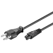 Microconnect PE160818 electriciteitssnoer Zwart 1,8 m Netstekker type J C5 stekker