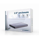 Gembird EE2-U3S-3-LG behuizing voor opslagstations HDD-behuizing Licht Grijs 2.5"